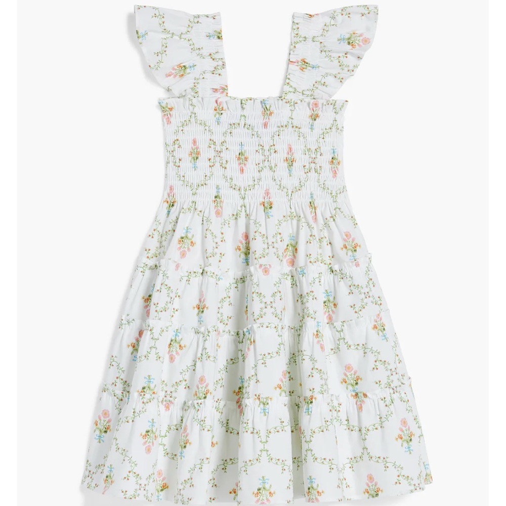 Hill House Floral White Kids Dress